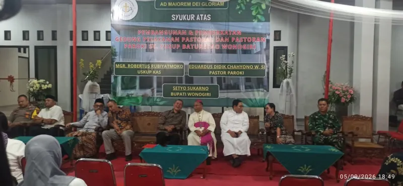 Merajut Kebhinekaan dalam Peresmian Gedung Pastoran dan Pastoral Paroki St. Yusup Baturetno